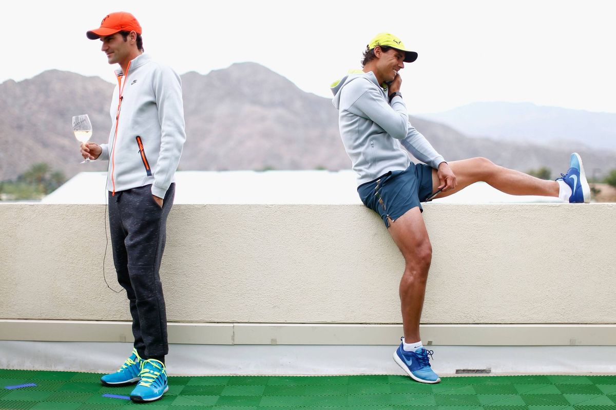 Roger Federer and Rafa Nadal