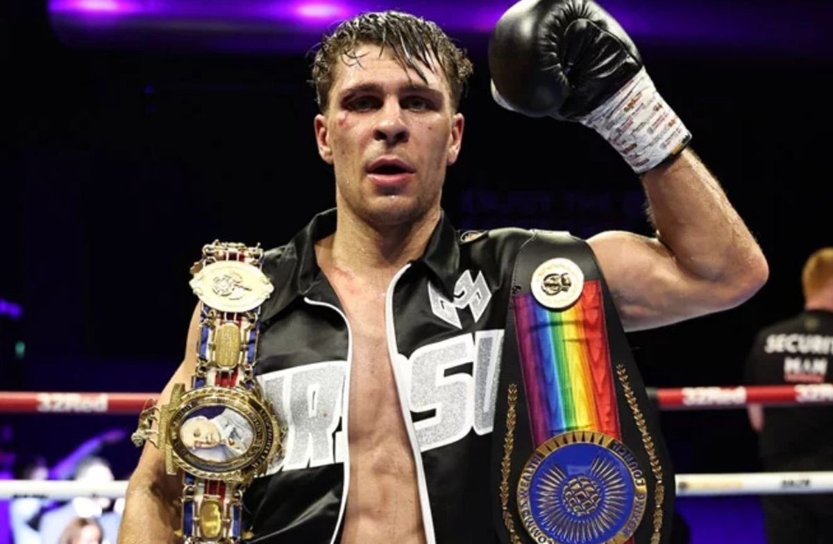 Ursu became the British and Commonwealth welterweight champion Photo Credit: Queensberry/Leigh Dawney