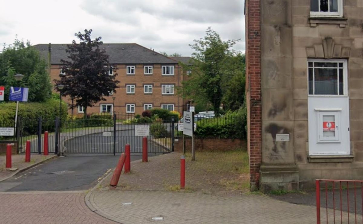 The three storey block off Pershore Road, Kings Norton