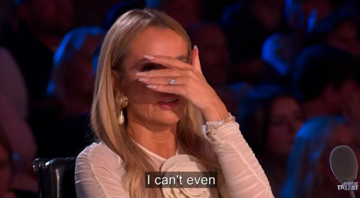 Alfredo and Coral impressed the judges with their intense knife throwing and crossbow routine