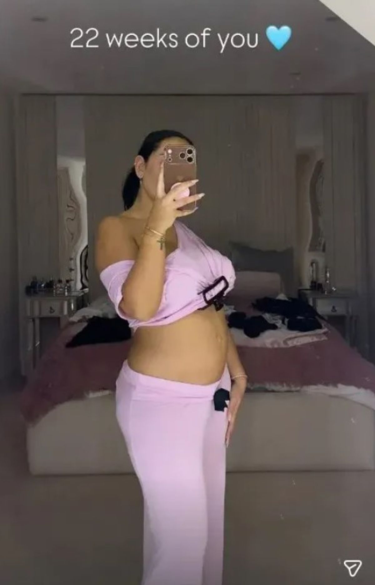 Sophie is due to have her baby in mid-June