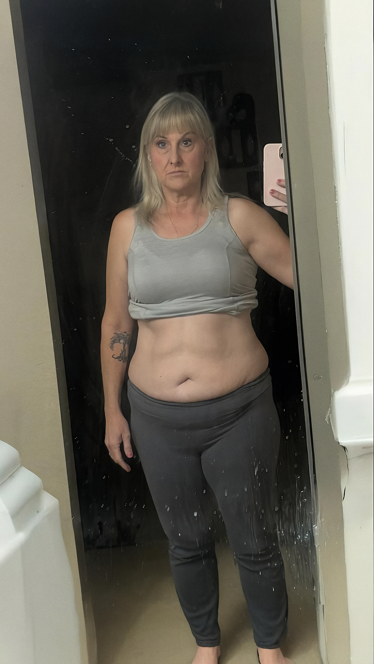 Susan before using the Simple app