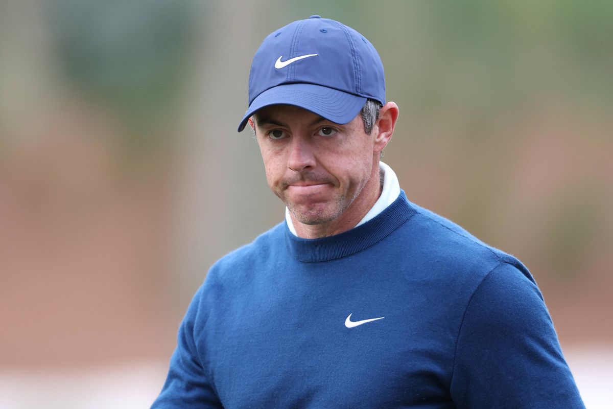 Rory McIlroy of Northern Ireland looks on from the tenth green during the second round of THE PLAYERS Championship 2026 at THE PLAYERS Stadium course at TPC Sawgrass on March 13, 2026 in Ponte Vedra Beach, Florida. 