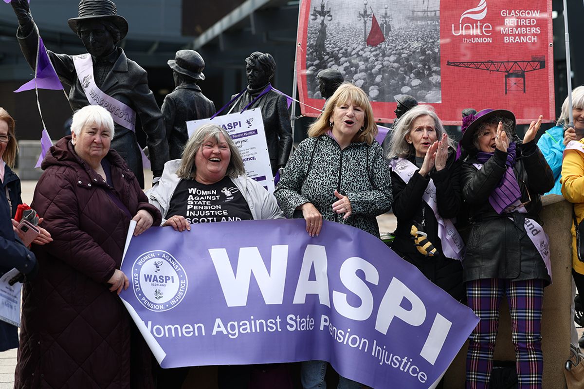 WASPI campaigners at a protest