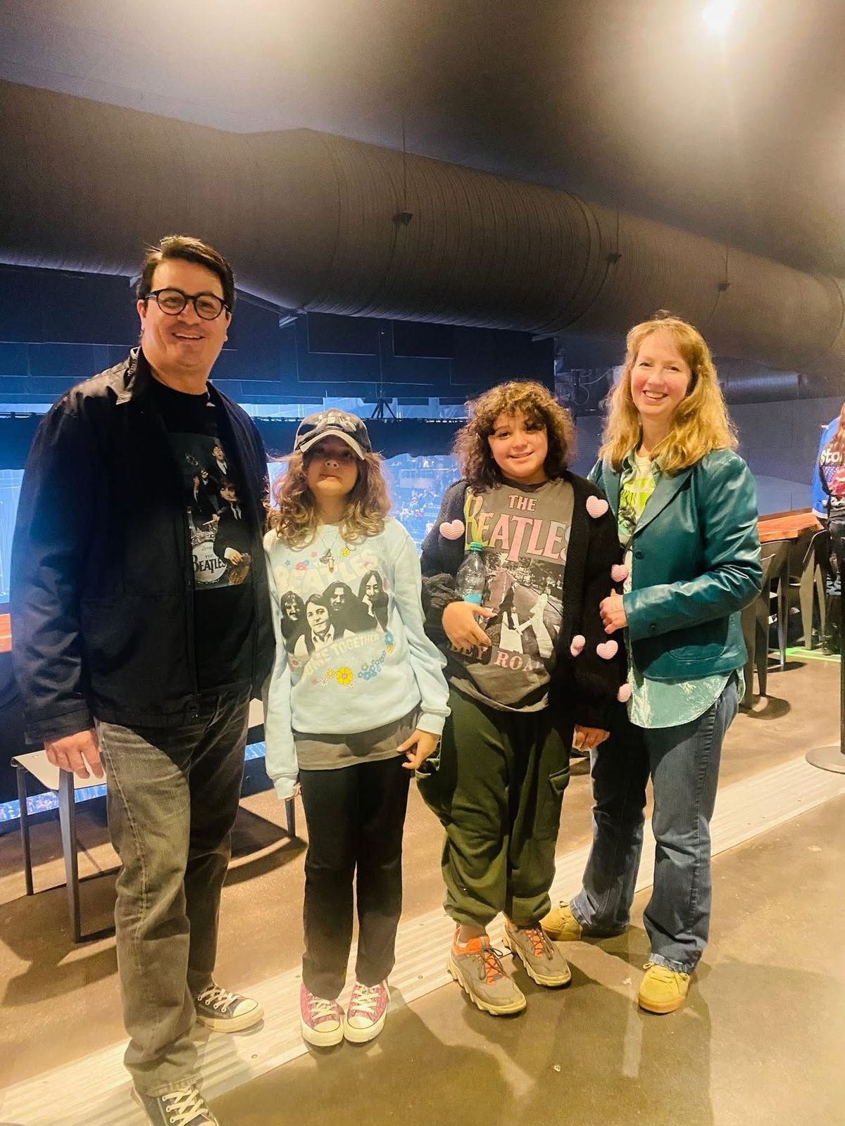 Horacio Chavez with his wife Patricia and their two daughters Sadie and Eleanor.