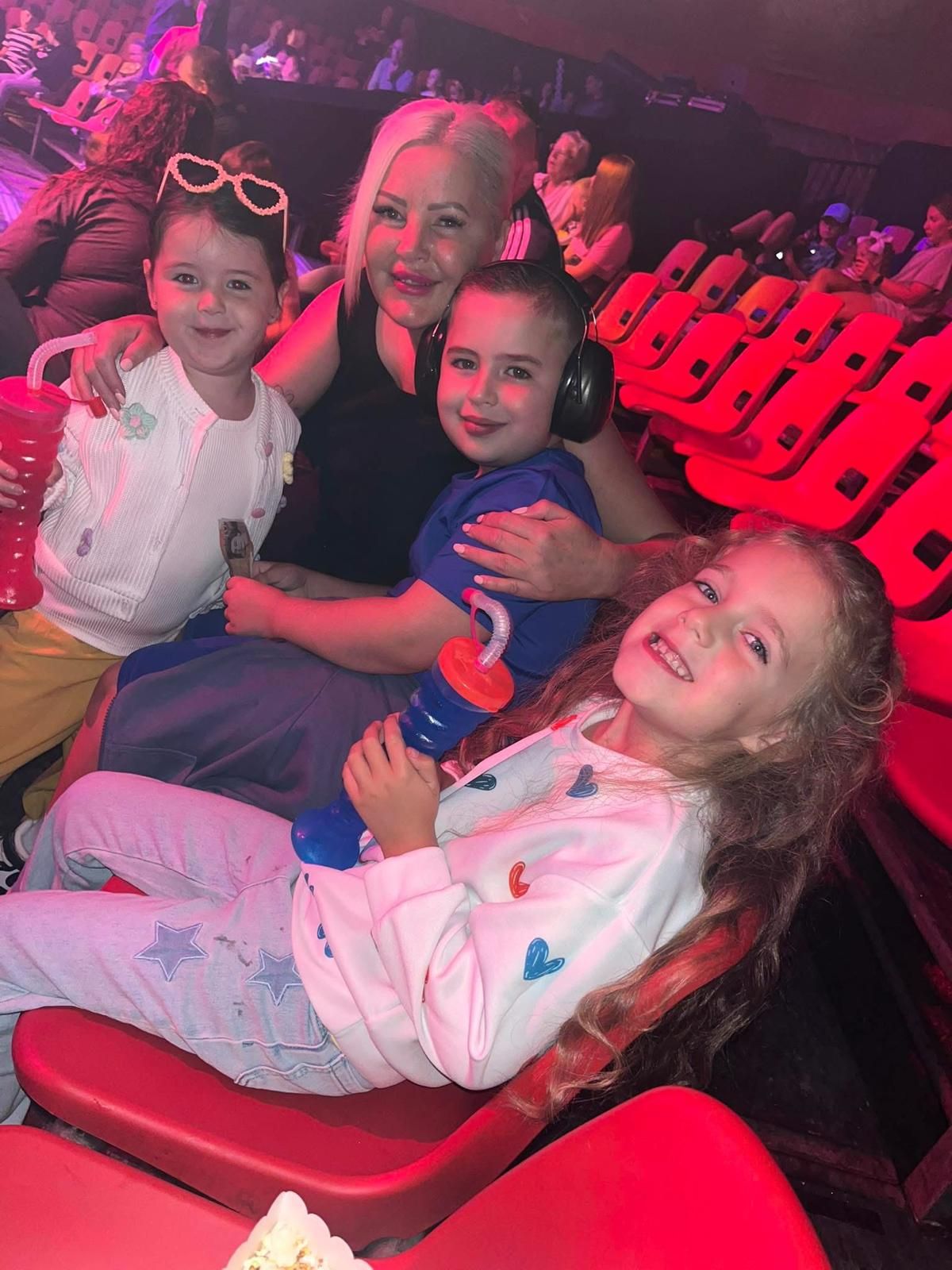 Emma Durkin with her three grandchildren