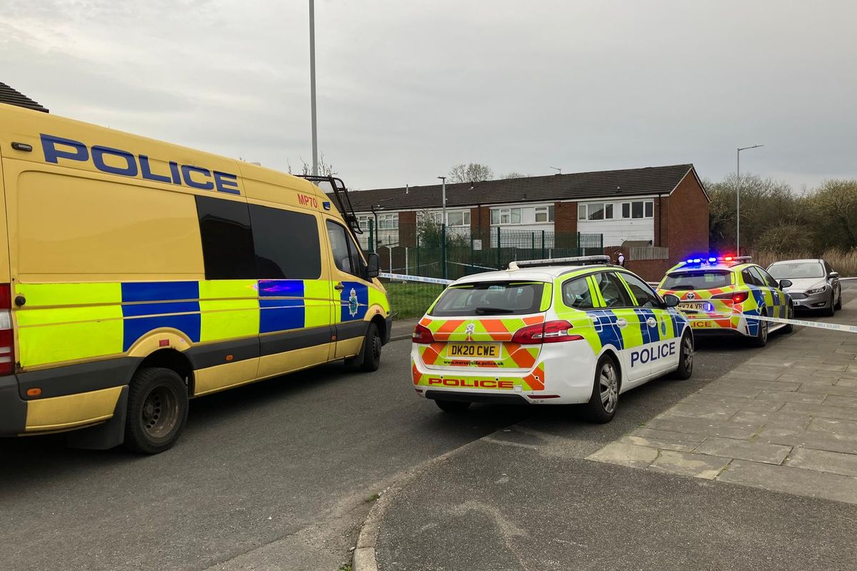 Police on Bowland Road, Litherland