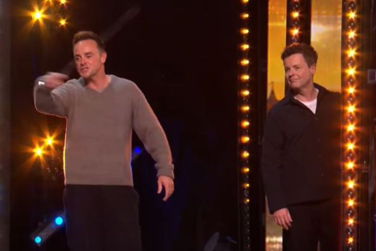 Ant and Dec stepped in