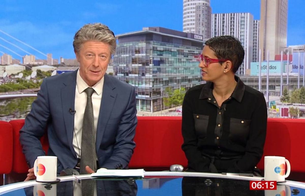 Charlie and Naga delivered the positive update on BBC Breakfast