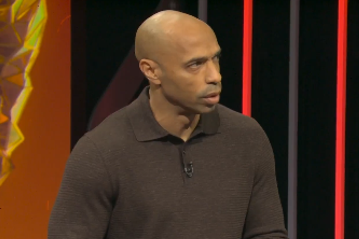 Thierry Henry working as a pundit