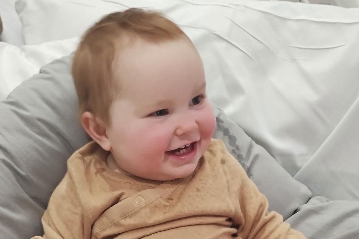 Genevieve in hospital