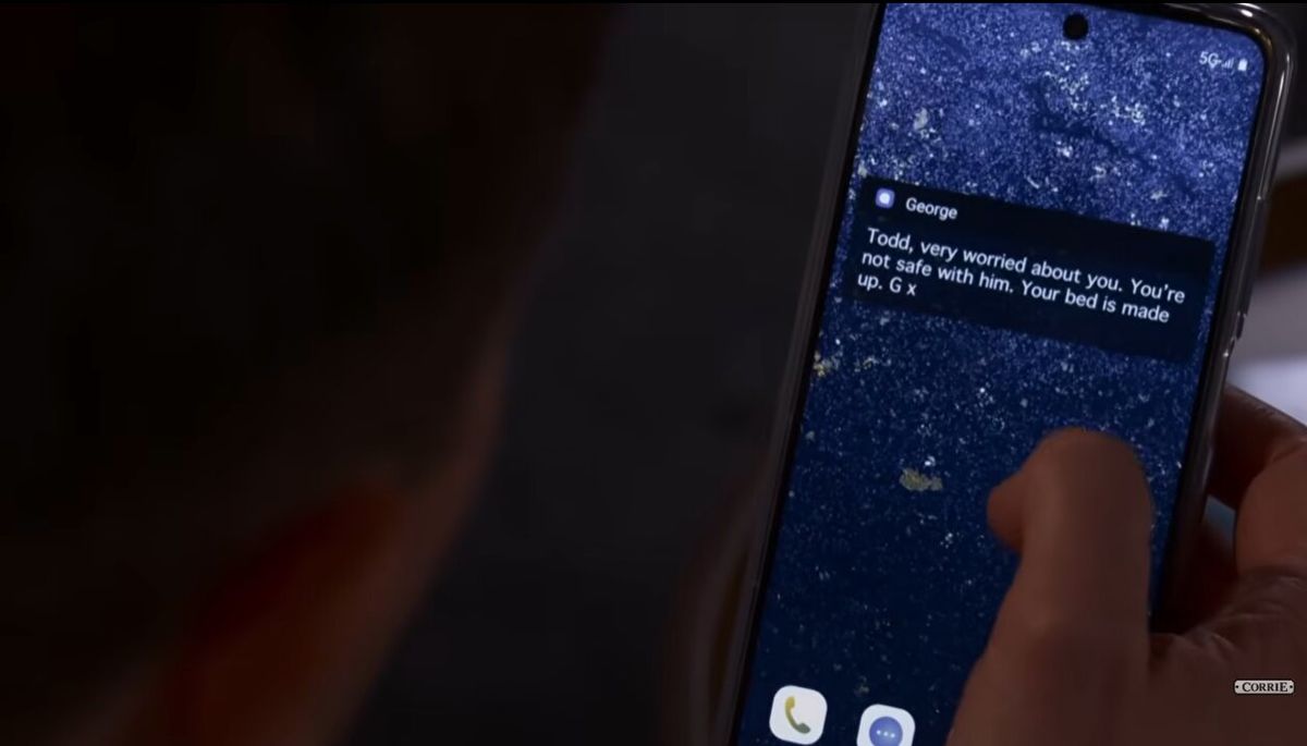 George showed his support for Todd