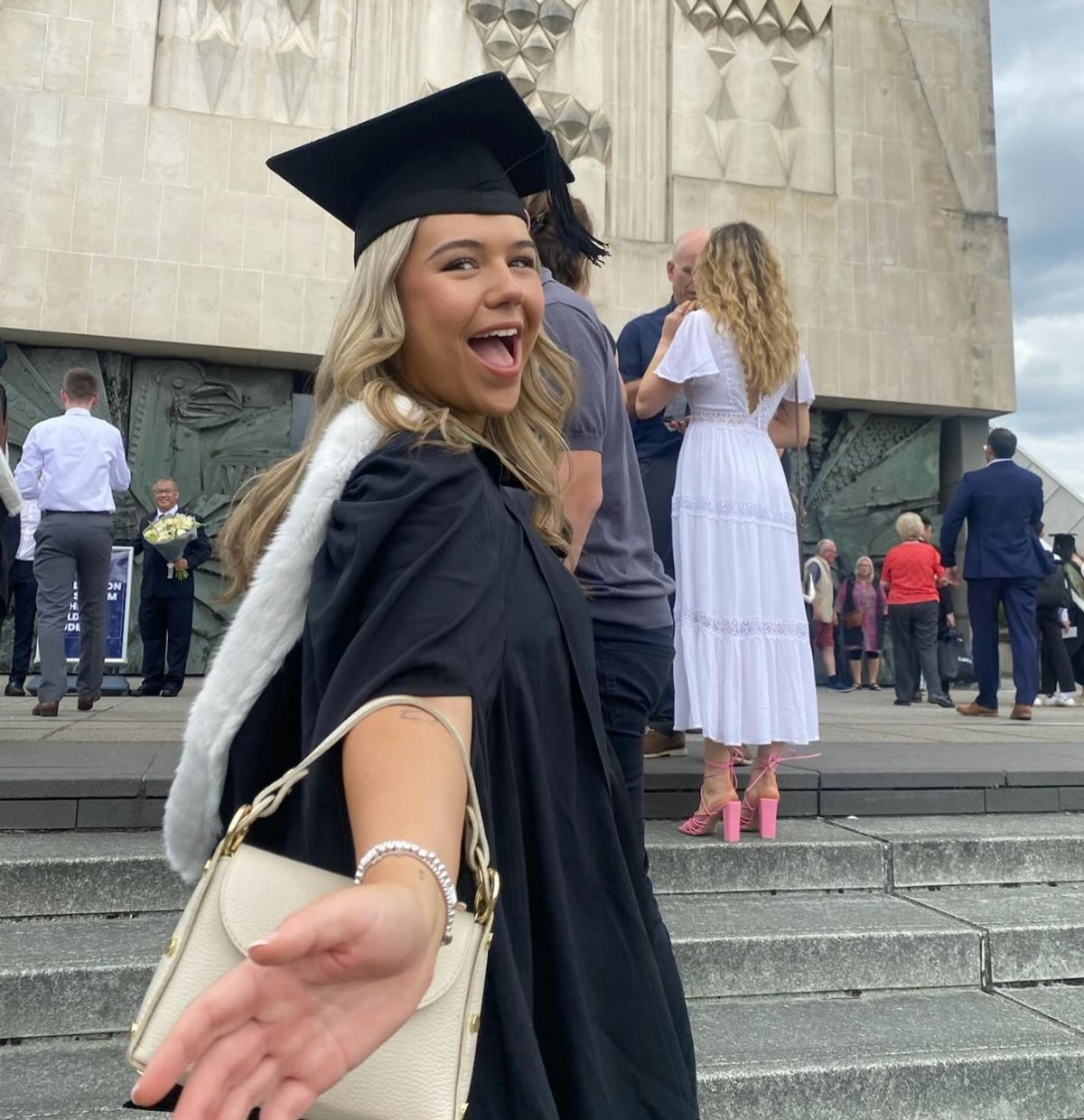 Tayla at her graduation at the Liverpool Metropolitan Cathedral