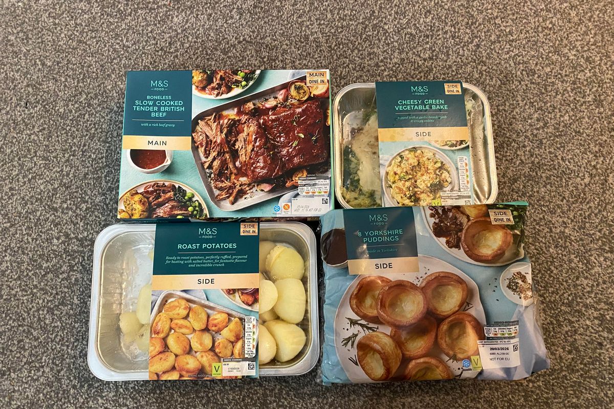 M&S Mother's Day Dine In deal with three sides and a main 