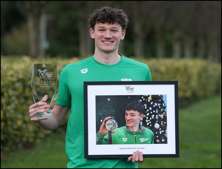 Young Sportstar of the Year, swimming sensation John Shortt