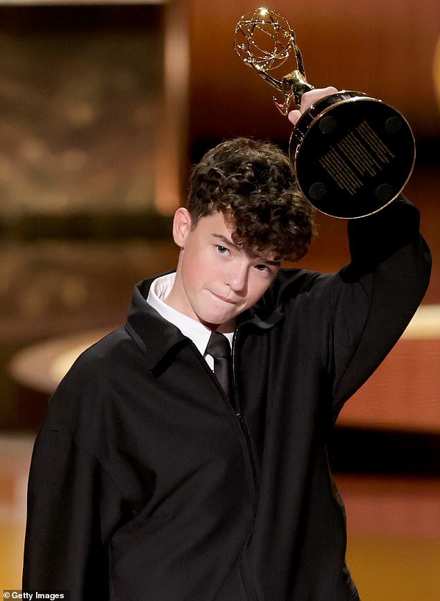 Last September, aged 15, Cooper became the youngest male actor ever to win a Primetime Emmy, earning the gong for a supporting role in a limited series or anthology