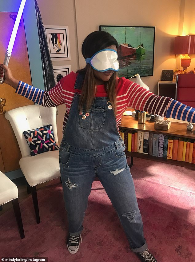 She also wore a Chucky-inspired outfit paired with an eye mask and light saber in another picture in 2016 as part of the throwback trend