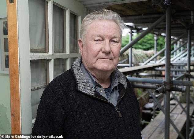 Pictured: Andrew Ewart-James, 79, who has lived in his Cotswold home for 49 years
