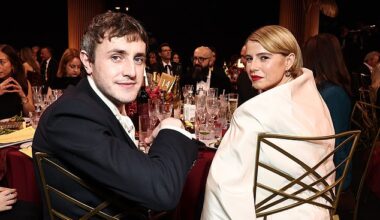 Paul Mescal joined Hamnet co-stars Jessie Buckley and Jacobi Jupe as they sat together at the Actor Awards in Los Angeles on Sunday evening