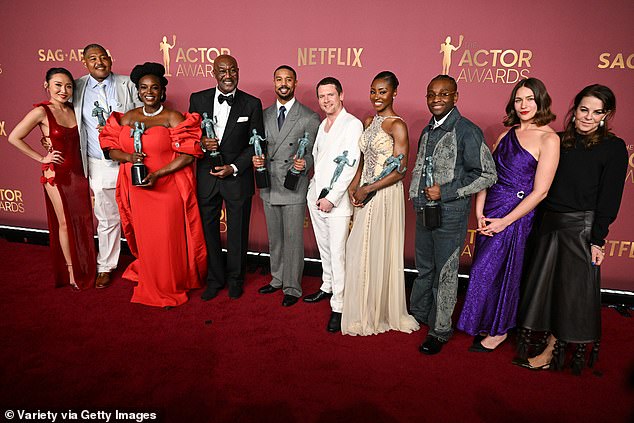 The Ryan Coogler written and directed horror flick later earned the top ensemble acting prize over Frankenstein ( Netflix ), Hamnet (Focus Features), Marty Supreme (A24), and One Battle After Another (Warner Bros)