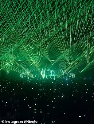 Lasers sliced through the sky, vast LED screens rose from the sand, and the pyramids themselves were illuminated like the backdrop to a Hollywood movie