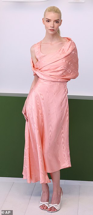 Once inside the event, Anya posed up a storm for photographers