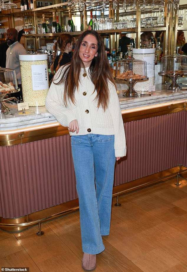 Jemma at the Selfridges launch of REHAB, the beauty brand of which Stacey is a co-owner, investor and partner