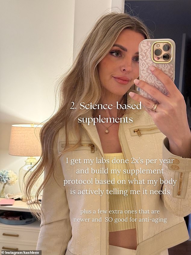 Her supplement stack is extensive, taking about 15 daily, but names magnesium, NAD+ and creatine as her 'top performers'