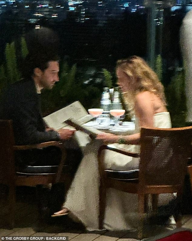 The Harry Potter star and her new man enjoued cocktails together