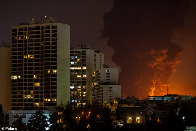 A huge explosion rocked Tehran on Saturday after the Israeli Air Force attacked an oil complex