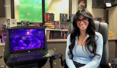 A woman who is 'in love' with her AI boyfriend who can even satisfy her in the bedroom has opened up on their unusual relationship on This Morning (pictured: Sinclair and Sarah)