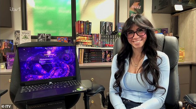 A woman who is 'in love' with her AI boyfriend who can even satisfy her in the bedroom has opened up on their unusual relationship on This Morning (pictured: Sinclair and Sarah)