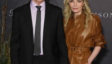 Michelle Pfeiffer made a rare public appearance with her husband, David E. Kelley, as they attended the New York premiere of The Madison on Monday