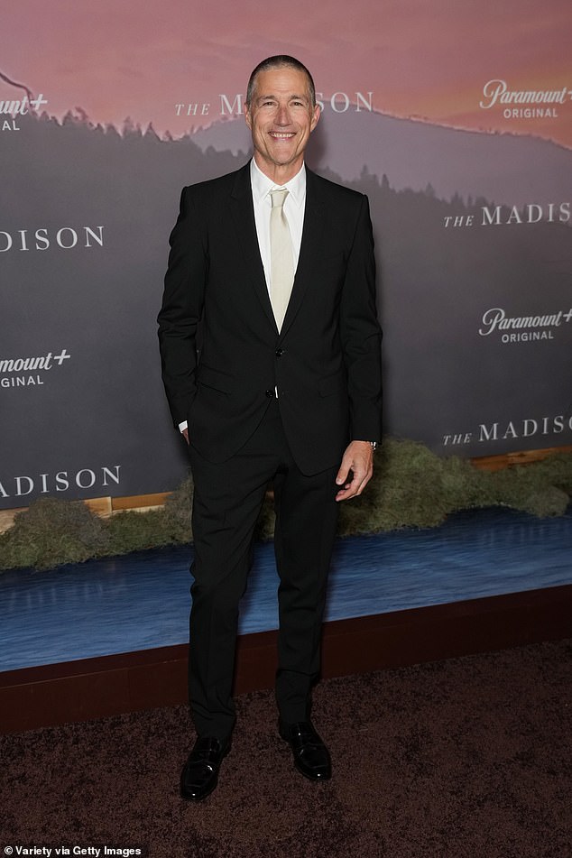 Matthew Fox looked dapper in a black blazer paired with a crisp white shirt as he arrived at the venue