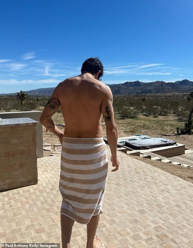 Paul, 37, also flaunts his extensive tattoo collection in shirtless snaps after revealing it took makeup artists on the set of the FX/Hulu show over an hour every day to cover up the inkings