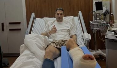 Fabian Schar was forced to hide in a Middle East bunker as he recovers from surgery he had in January