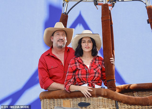 The red team brought a touch of country style to proceedings, stepping out on set in Akubra hats, red flannel shirts and cowboy boots