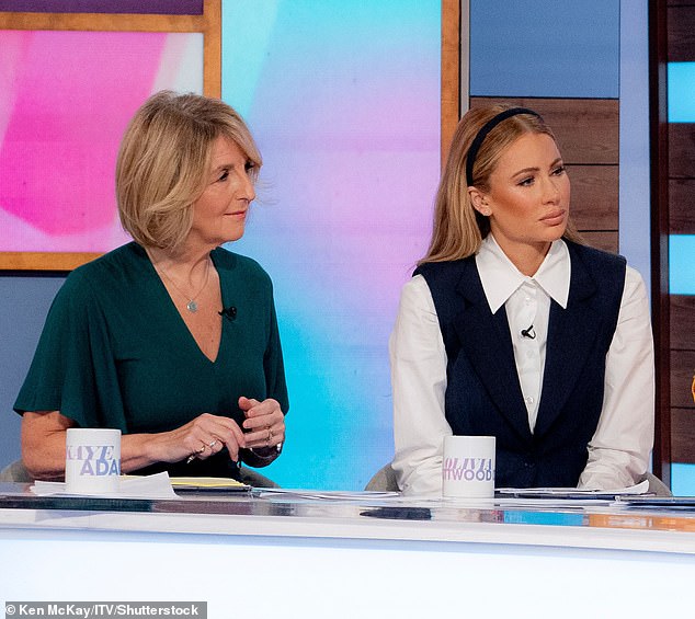 Kaye Adams' celeb pals have told trolls to leave her alone after she was axed from £155K- a-year BBC Radio Scotland show amid a misconduct probe (Pictured with Olivia Attwood, right)