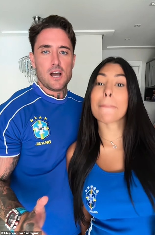 Stephen Bear has revealed he is set to become a father as his 18-year-old wife is pregnant with their first child