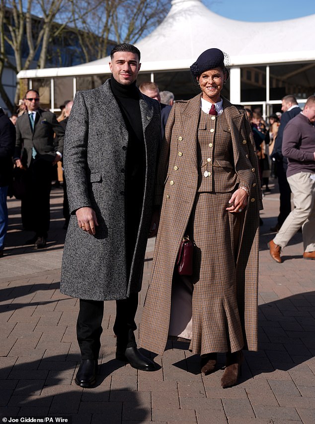 Also in attendance on the day were Tommy Fury who posed for a photo with fashion designer Jade Holland Cooper