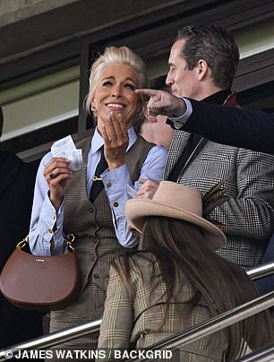 The pair looked totally at ease in each other's company