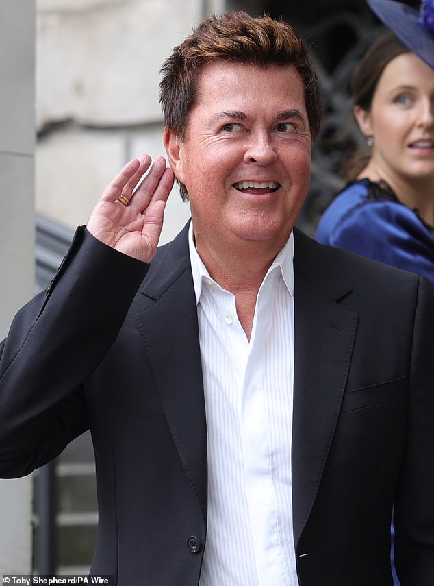 Fuller at the wedding of Melanie Brown to hairdresser Rory McPhee at St Paul's Cathedral, London, in 2025