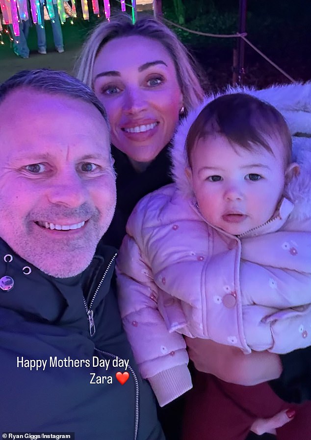 Giggs also paid tribute to partner Zara Charles, with whom he raises daughter Cora