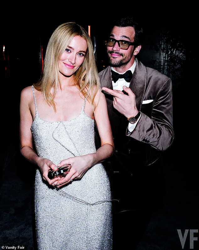 Sarah Pidgeon and Paul Anthony, who play Carolyn Bessette and John F Kennedy Jr in the hit Hulu series Love Story, posed together