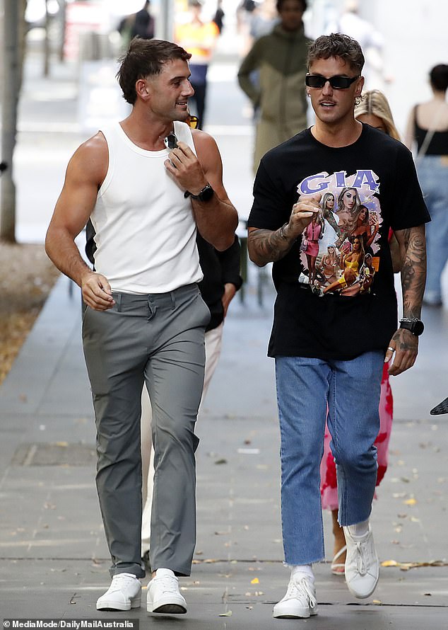 The pair appeared to be getting along like a house on fire