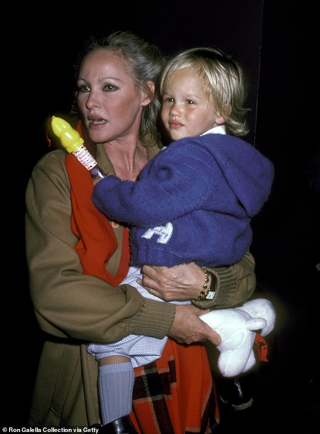 After their split in 1983, Ursula told People, 'I want to be with him, but he wants to go out. Love affairs and husbands can end, but a child is forever. Dimitri is my love now' (pictured in 1982)