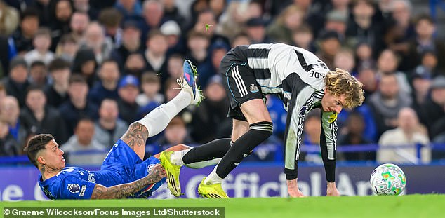 Nick Woltemade featured against Chelsea (above) but did not get off the bench in either of the matches against Barcelona. Could he be on the way to Bayern?