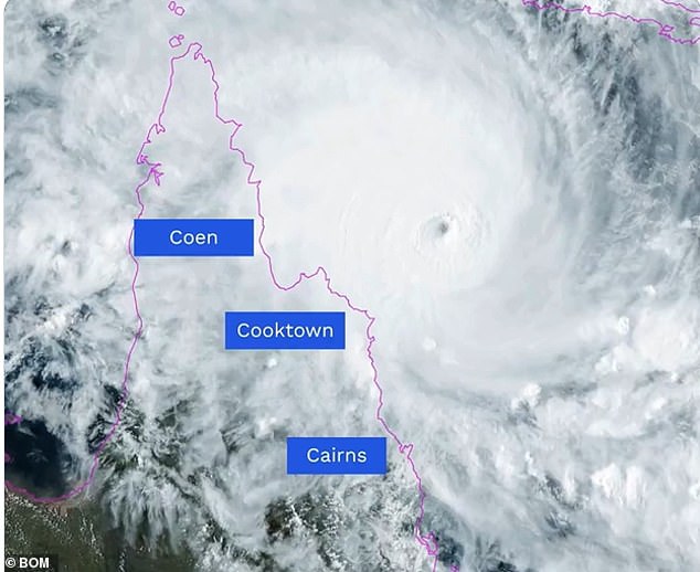 The cyclone will cross coast between Cape Melville and Lockhart River this morning as a Category 4 system after weakening slightly overnight. Very destructive wind gusts in excess of 250 km/h possible near the centre of the system as it crosses the coast