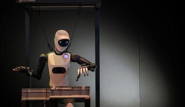 The rise of robots is wiping out entry-level jobs, the Bank of England has warned. Pictured: A robot demonstrates a task at the NVIDIA booth during the NVIDIA GTC global AI conference in San Jose, California, U.S., March 17, 2026