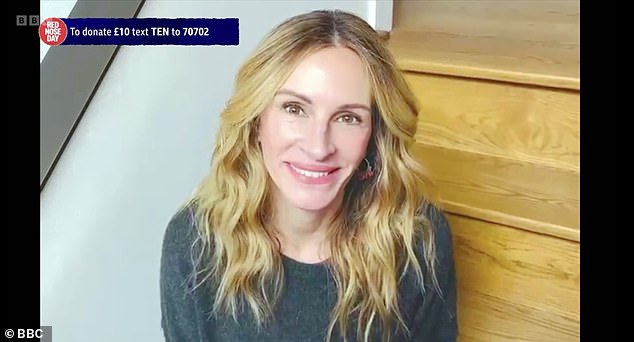 Julia Roberts made a surprise appearance on Comic Relief during a cameo-filled Red Nose Day film